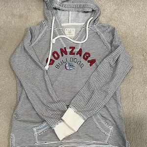 Gonzaga hoodie.  slightly distressed